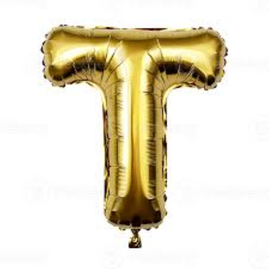 16'' FOIL BALLOON LETTER T BKF-060